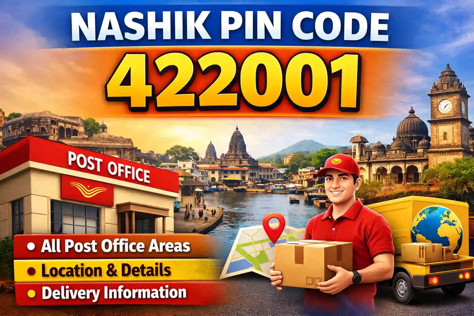 Nashik Pin Code 422001 post office areas and location