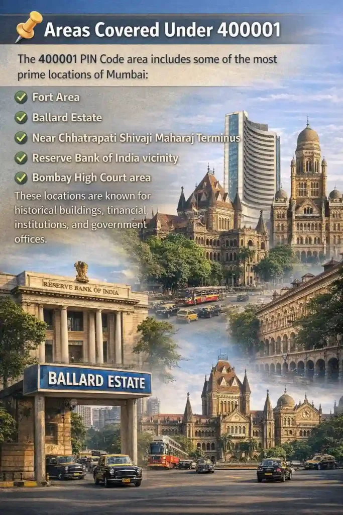 Post Offices under 400001 Pincode - Mumbai Pin Codes